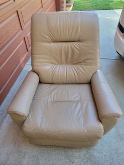Small Leather Power Recliner