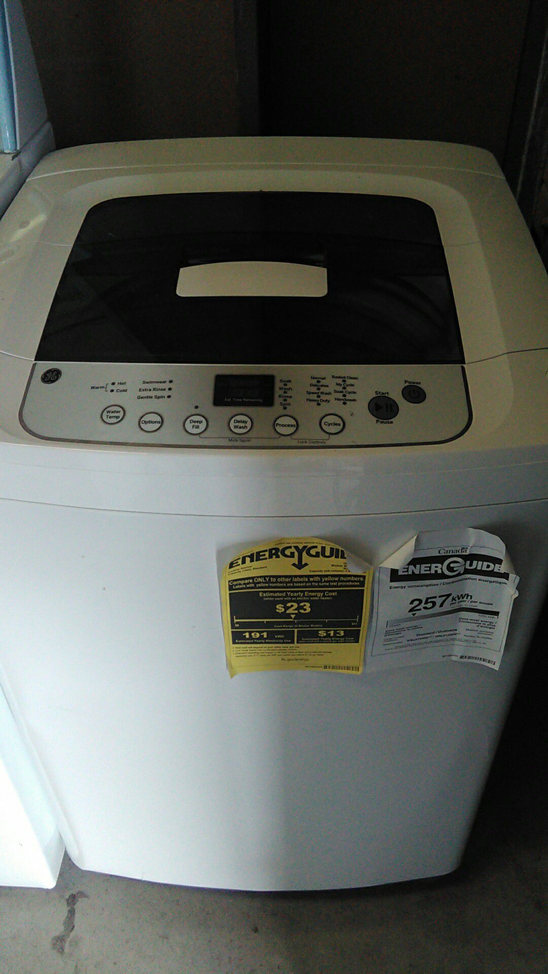Ge mini washer new scratch and dent
