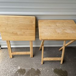 2 Small Foldable Tables