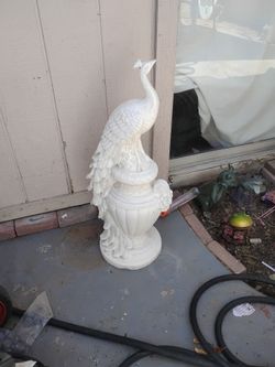 Peacock statue