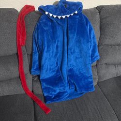 cat & jack kids shark robe size small