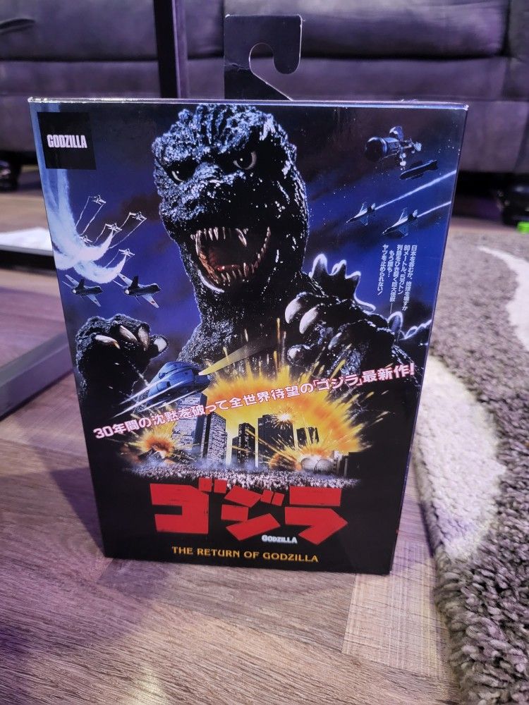 NECA Godzilla 1985 Brand New In Box! Rare! Toho! Articulated Figure!