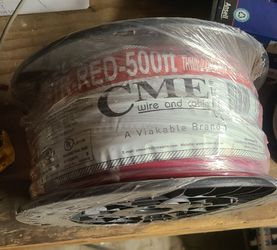 CME 8 Gauge Stranded Red  Wire 500 Feet