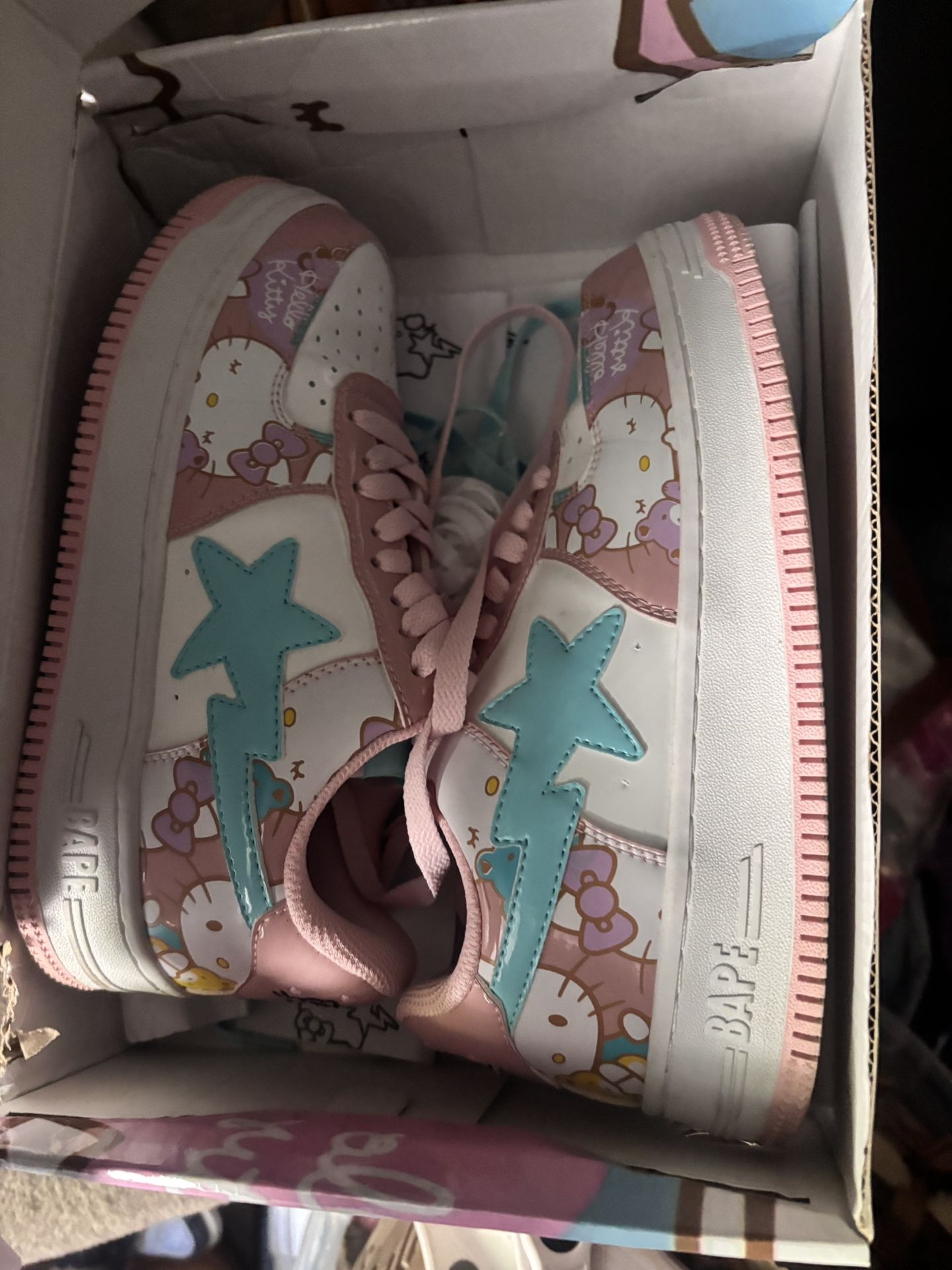 Hello Kitty Bape Shoes Size 5 1/2