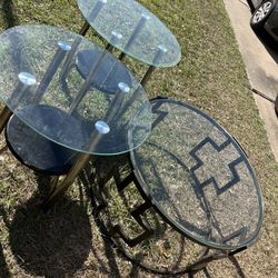 Glass Table Set 