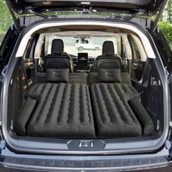 Umbrauto Car Air Mattress Backseat| Inflatable Truck Back Seat Camping Airbed for SUV Rear Seat, Blow Up Sleeping Travel Bed for Van Trunk with Pump &