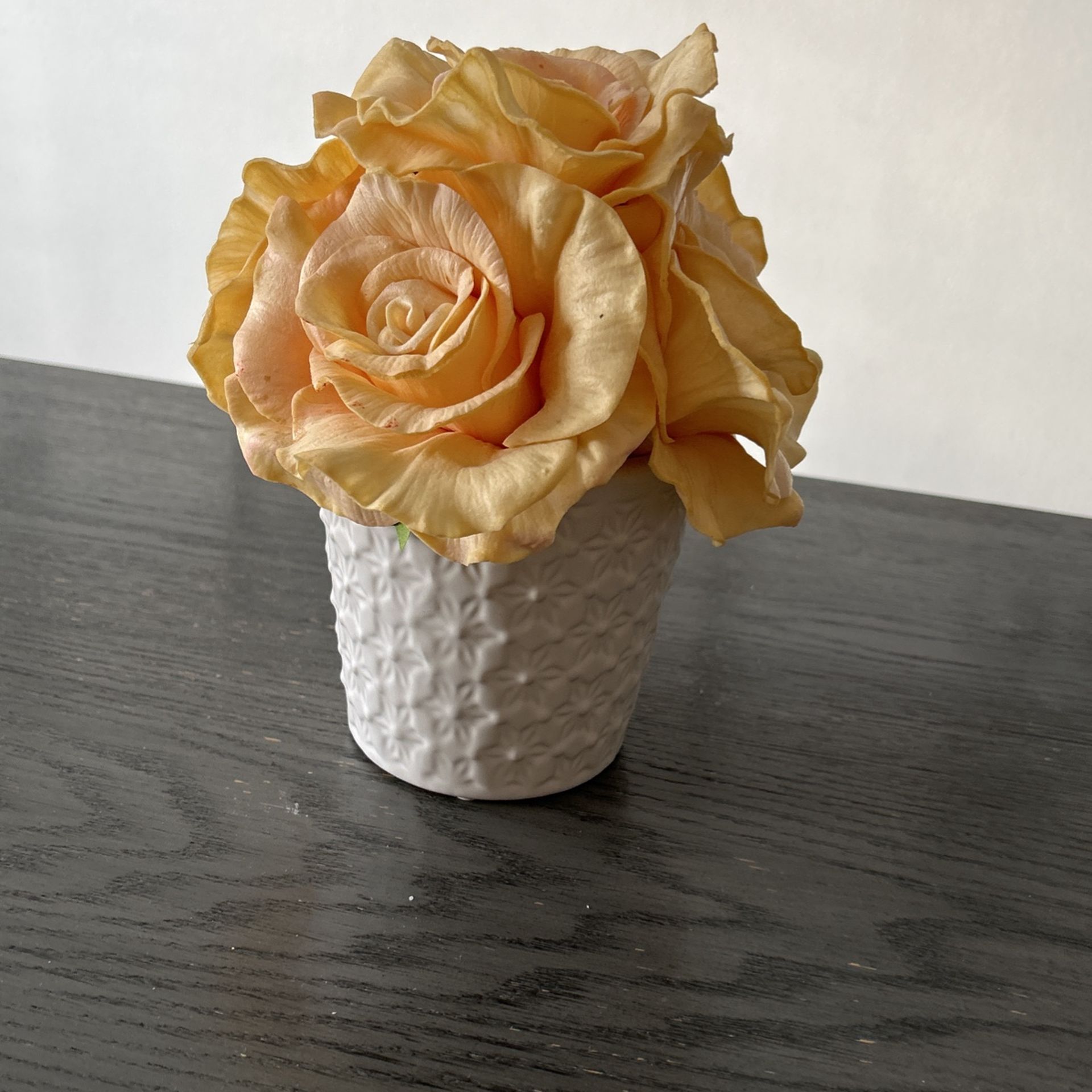 Yellow Rose Flower Vase