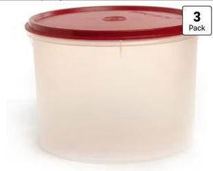 Tupperware Round Storage Container 3 Pack
