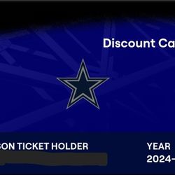 Dallas Cowboys Season tickets 2025