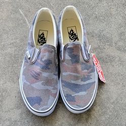 Vans Slip-On Camo New Mens Size 9.5