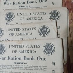 World War Two Ration Books 1-4