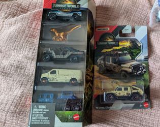 Matchbox Jurassic Park cars