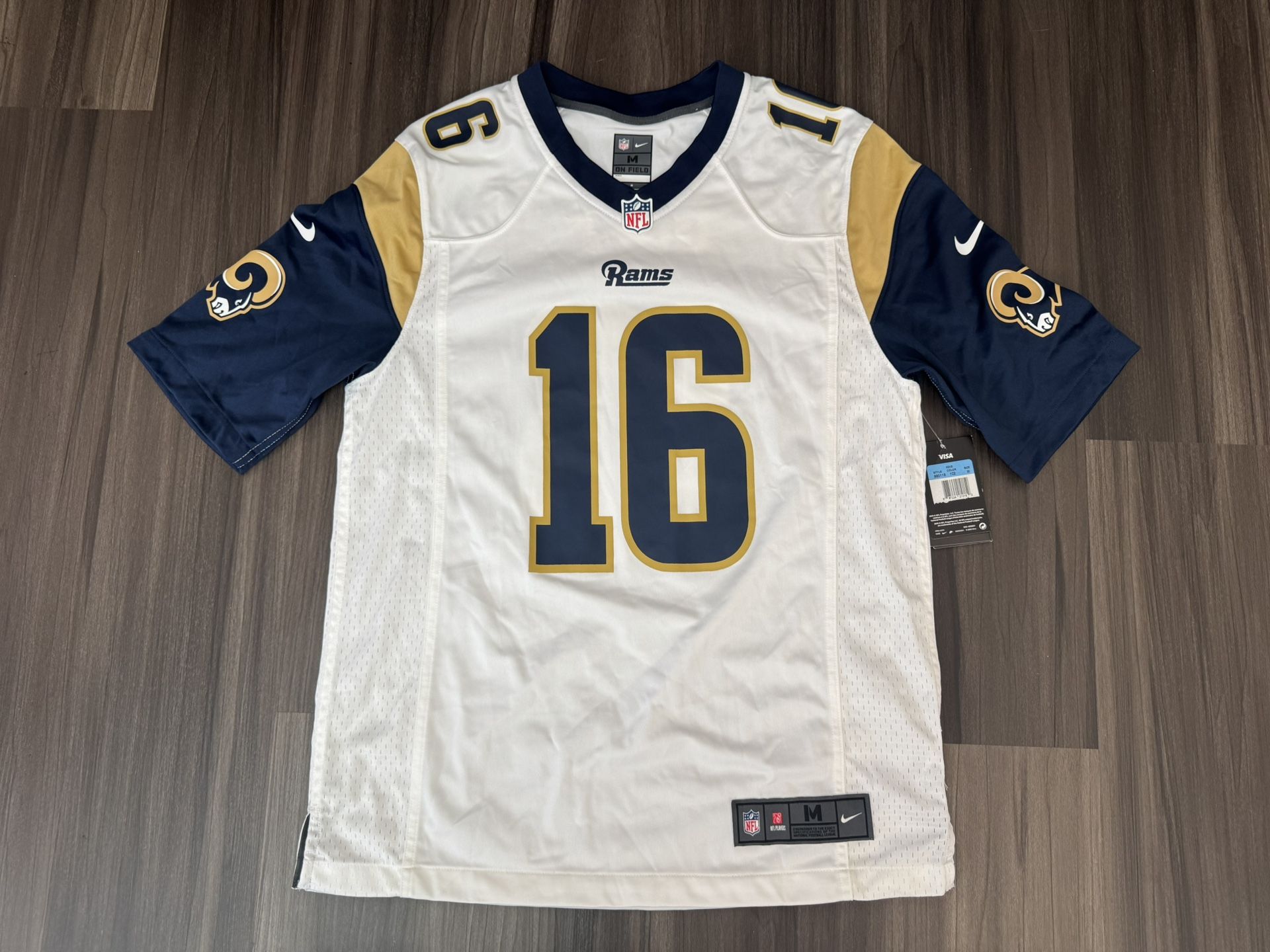 Nike St Louis Los Angeles Rams Jared Goff #16 Away Jersey Men’s Medium NWT
