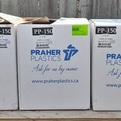 3 Boxes Of Praher Pipe Clamps