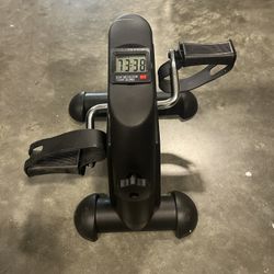 #051703 Mini Exercise Bike Under Desk Bike Pedal Exerciser Portable with LCD Screen Displays