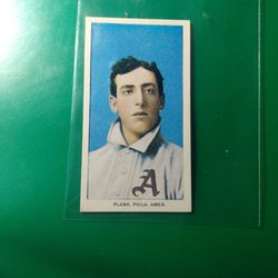 Eddie Plank 1910 Tobacco Card With Red Back Reprint 