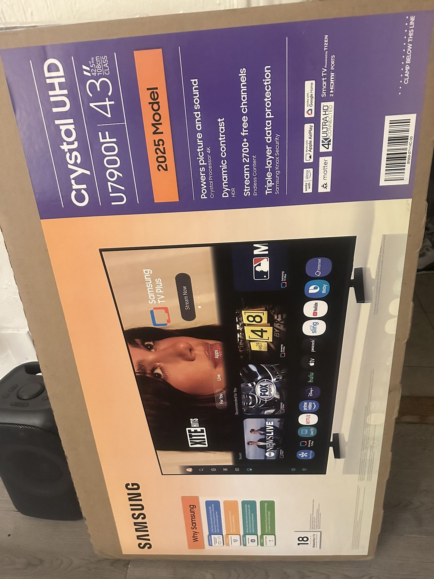 *BRAND NEW* SAMSUNG 43" Crystal UHD TV 2025