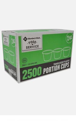 2oz portion cups NEW IN BOX
