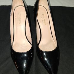 Kate Spade Shinny Black Heels
