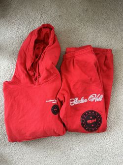 Shadow Hill RED PREMIUM SUPPLY HOODIE + SWEATPANT SET