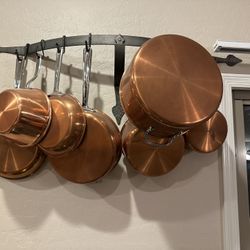 Copper pan set