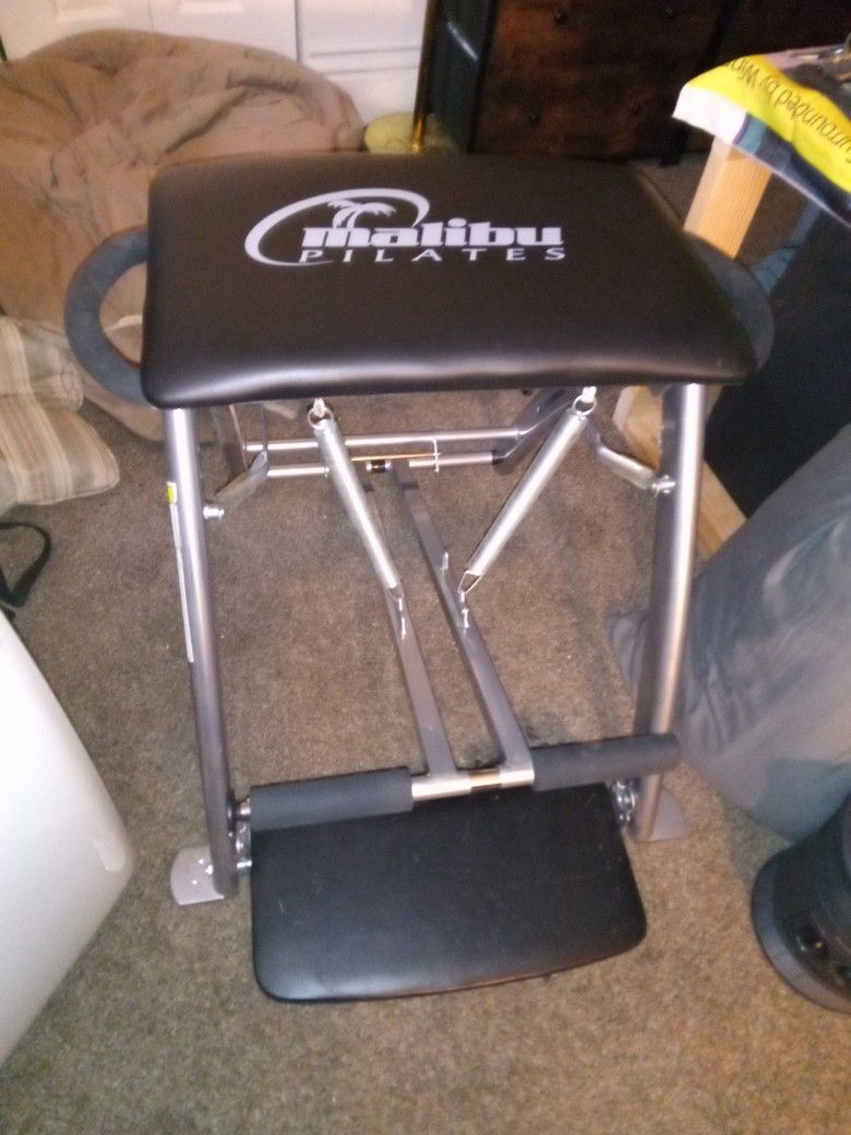 Malibu Pilates Chair With 3 Workout DVDs Included for Sale in