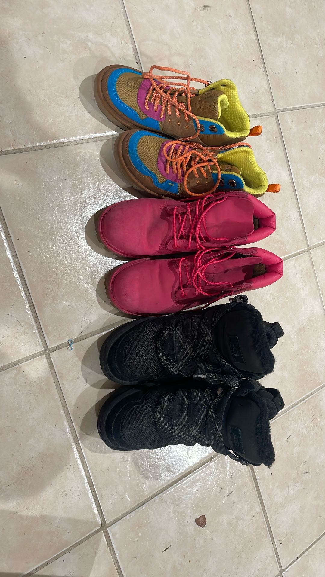 2 Pair Of Uggs 1 Pair Of Timberlands