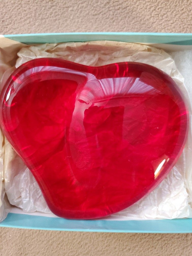 Heart-Shaped Tiffany & Company Paper Weight