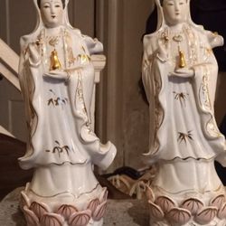 QUAN YIN. CEARAMIC STATUE