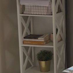 White Bookshelf/storage Shelf