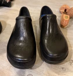 Shoes For Crews Radium, Slip Resistant Work Clogs, Water Resistant, Black