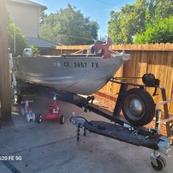 16 Ft ALUMINUM HEAVY DUTY FISHING BOAT