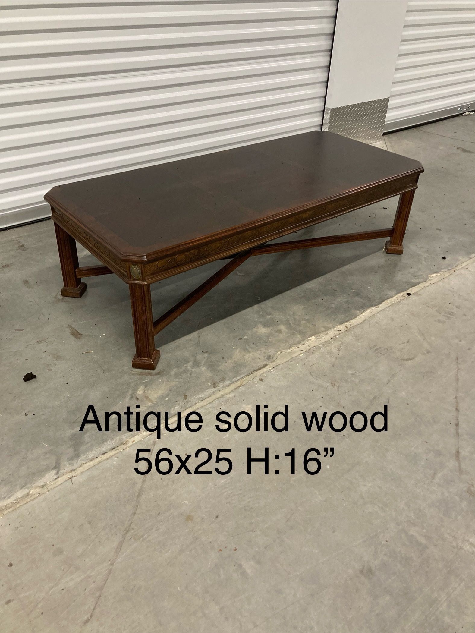 Antique Wood Coffee Table 