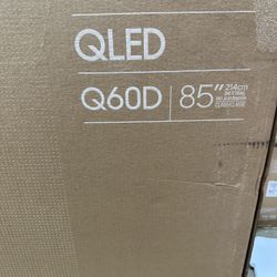 SAMSUNG Q60D Series 85-Inch Class 4K Smart QLED TV | Quantum HDR, Object Tracking Sound Lite, Motion Xcelerator, Slim Design | Gaming Hub | Alexa Buil