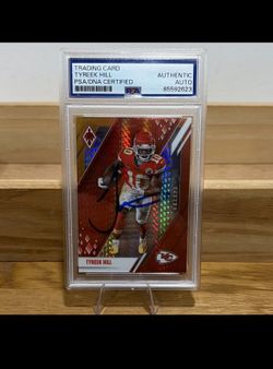 2021 PANINI PHOENIX 58 TYREEK HILL FIRE BURST / ON CARD AUTO