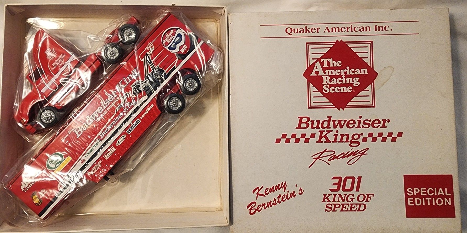 Kenny Bernstein Semi Trucks Budweiser King Racing 301 King Of Speed 1/64 Scale