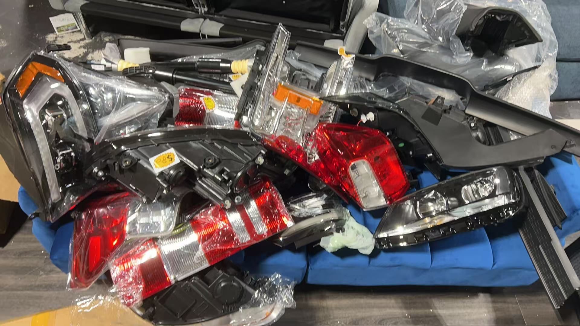 All Of The Car Light And Motorcycle  Seat For $90