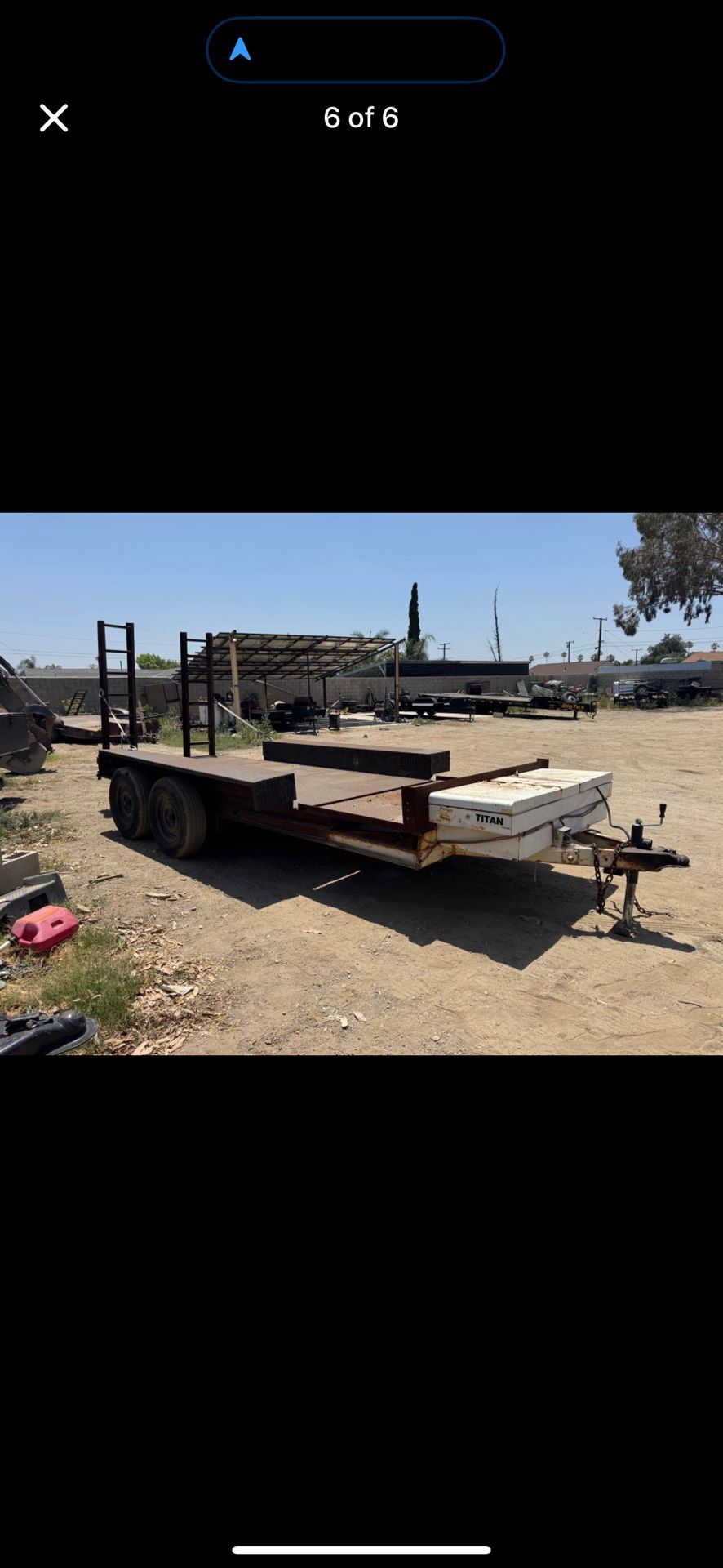 7x16 Bobcat Trailer Heavy Duty Ready To Work New Tires All Lights Work