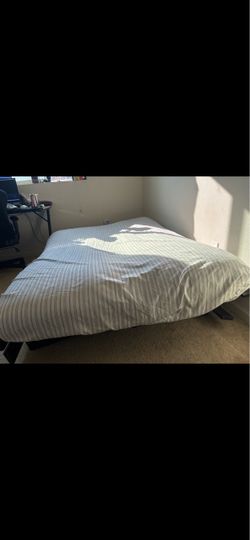 Foldable Platform Bed Frame + Mattress/Foam