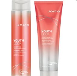 YouthLock Shampoo & Conditioner Set Formulated with Collagen | Youthful Body & Bounce | Reduce Breakage & Frizz | Free of SLS/SLES Sulfates