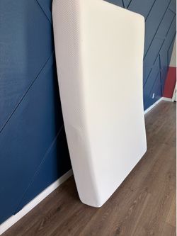 Full size foam mattress and 16” bed platform