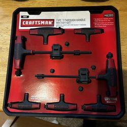 CRAFTSMAN 7-PC T-Handle Hex Key Set 9-46383. New unopened. 