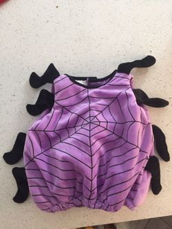 Cute spider costume unisex one size fits most 0 to 24 months