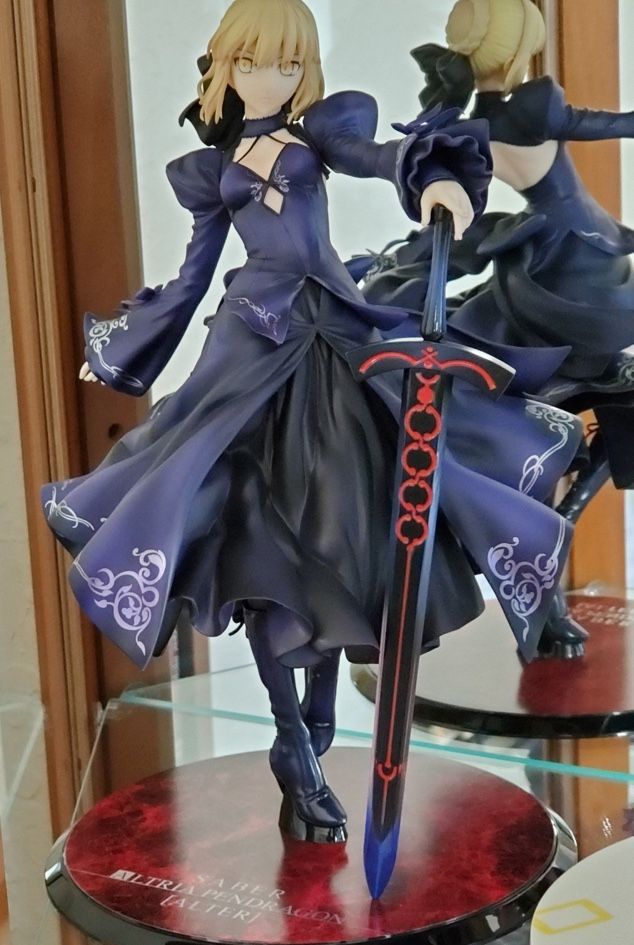 Fate Grand Order Black Saber Altria Pendragon 1/7 Dress Ver Alter Figure + box V