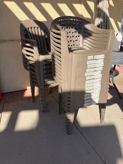 22 Plastic chairs
