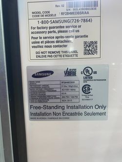 [USED]Samsung 28 cu ft French Door Refrigerator with Ice Maker — Works Great