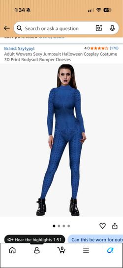 Halloween costume- mystique bodysuit
