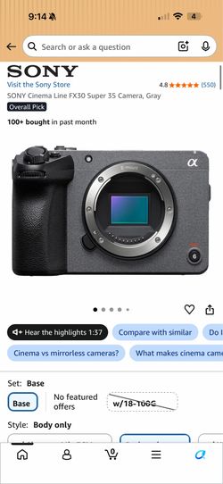 Camera and lens