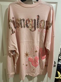 NWT Disneyland Resort Pink Sequins Mickey Balloon Spirit Jersey SIZE:XXL