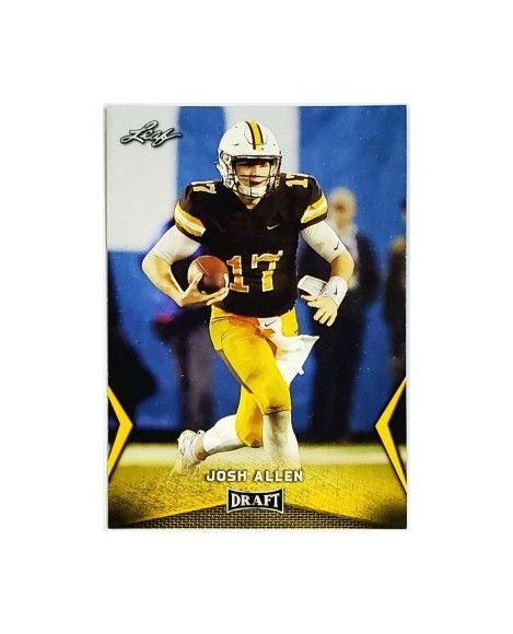 Josh Allen Rookie Gold SP 2018 Leaf Draft Gold #31 Buffalo Bills